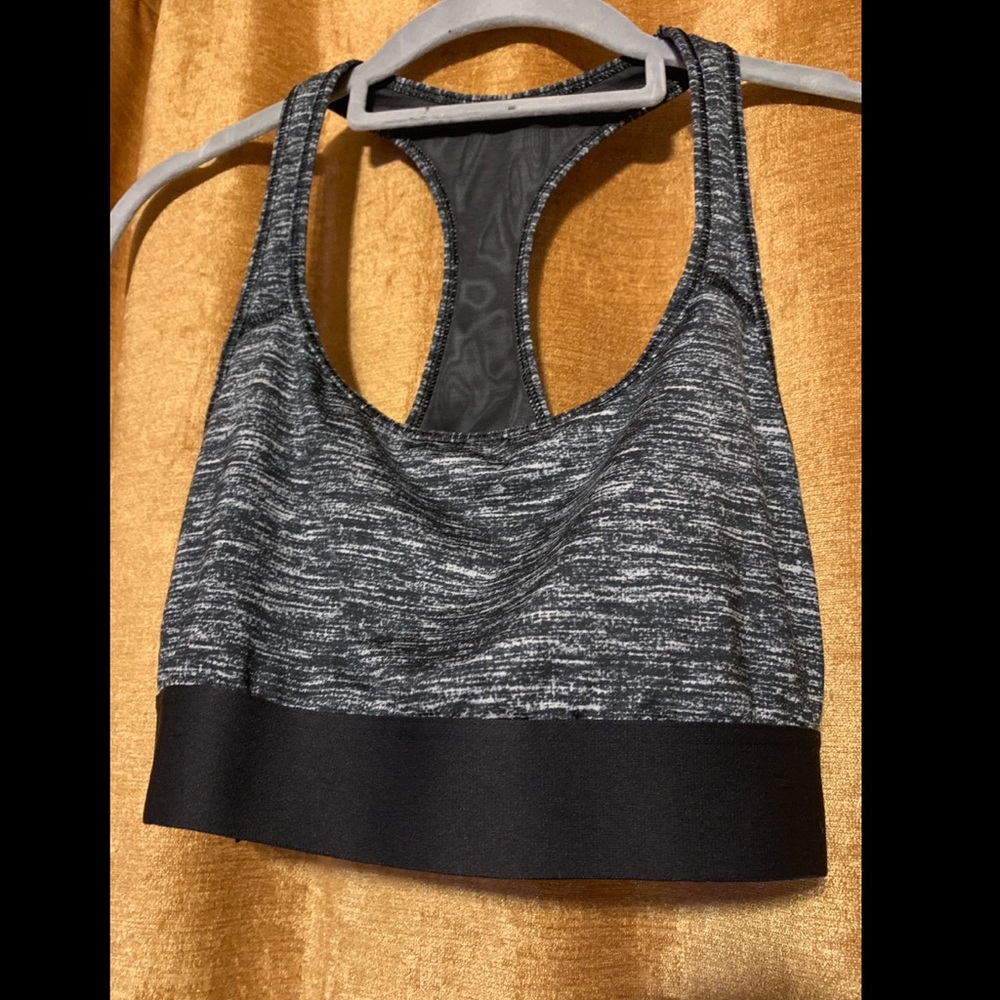 Victoria’s Secret sports bra gray and black